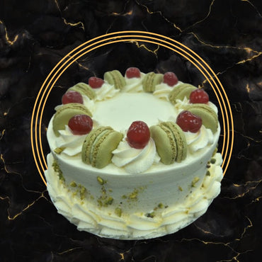 Pistachio and Cherry Fancy Cake: A Luxurious Creation by The Bakers Shop Birmingham