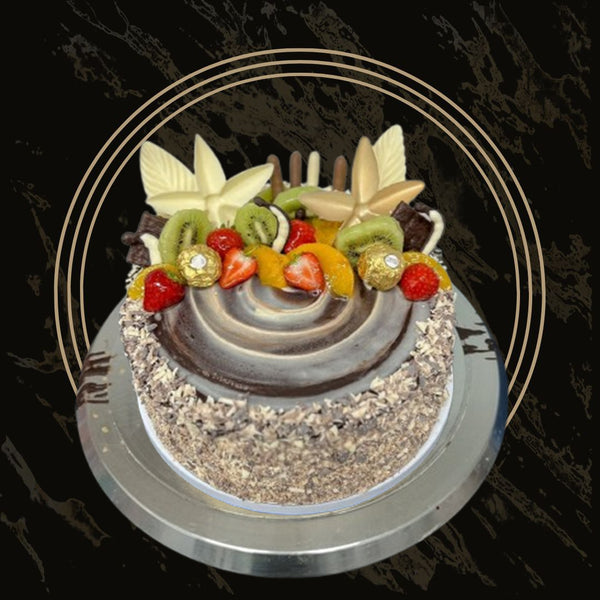 Festive holiday fruit cake with glazed fruits and spices from The Bakers Shop in Birmingham