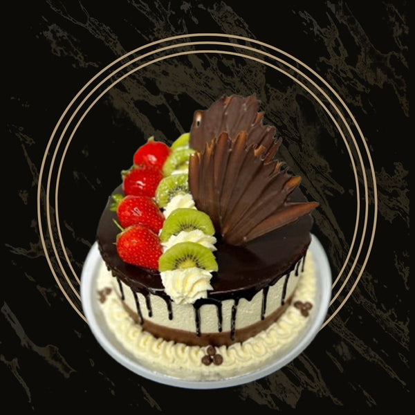 Fruit cake served with whipped cream and glazed toppings from 彩票联盟123赛车赛车官方网站 in Birmingham